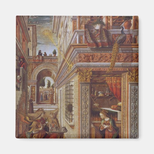 Aimant Annonciation avec saint Émidius, 1486 (Devant)