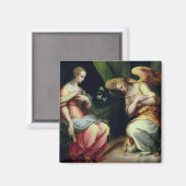 Aimant Annonciation (huile sur panneau) 3 (Recto/Verso)