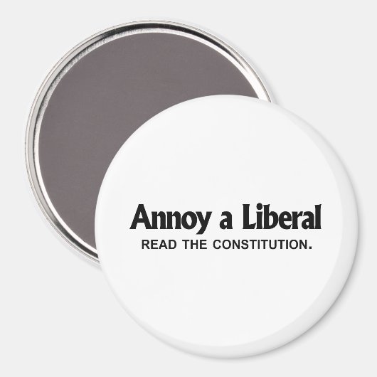 Aimant Annoy a Liberal - lire la constitution (Recto/Verso)