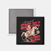 Aimant Annual North Le Rodeo Cowboy Santa Howdy Christmas (Recto/Verso)