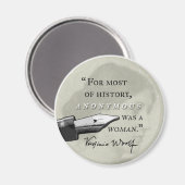 Aimant Anonymous Was a Woman ~ Virginia Woolf citation ci (Recto/Verso)