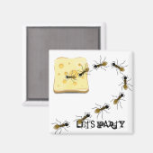 Aimant Ant trail drôle fête mignonne (Recto/Verso)