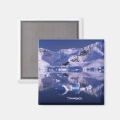 Aimant Antarctique, baie du Paradis (Recto/Verso)