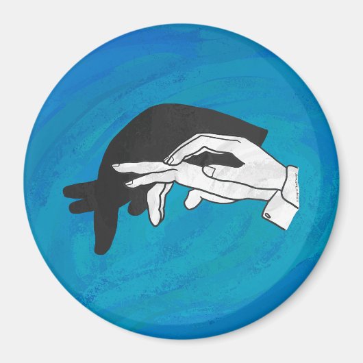 Aimant Anteille Ombre Sur Bleu (Devant)