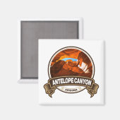 Aimant Antelope Canyon Arizona Travel Badge (Recto/Verso)
