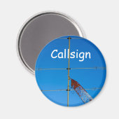 Aimant Antenne de faisceau et Callsign (Recto/Verso)