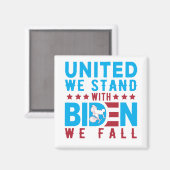 Aimant Anti-Biden, Unis Nous Sommes Avec Biden Nous Tombo (Recto/Verso)
