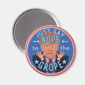 Aimant Anti Donald Trump 2024 Élections non sur le terrai (Recto/Verso)