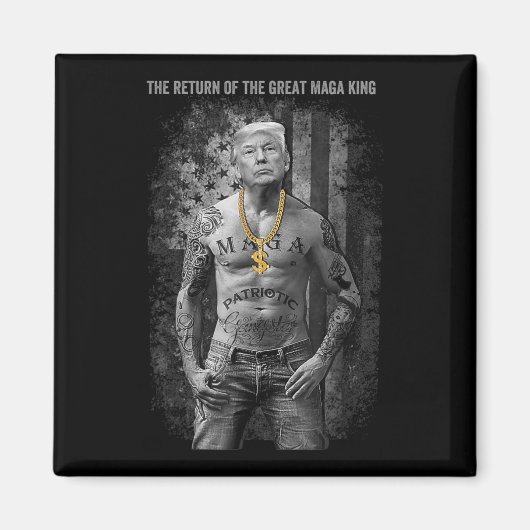 Aimant Anti Joe Biden Ultra Maga Le Retour Du Grand (Devant)