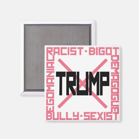 Aimant anti-Trump (Recto/Verso)
