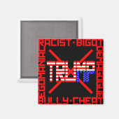 Aimant Anti Trump (Recto/Verso)