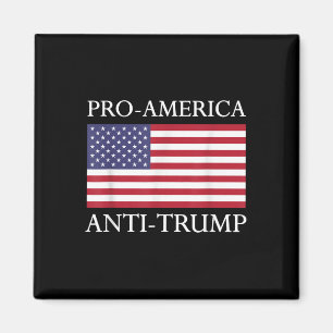 Aimant Anti-Trump anti-américain - Le drapeau américain r