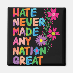 Aimant Anti Trump Artistic Floral Democrat Président Libe
