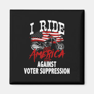 Aimant Anti Trump Biker Résiste contre la suppression des