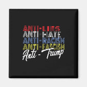 Aimant Anti Trump Hate Mies Et Fascisme Résistent Au Vote (Devant)