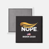 Aimant Anti Trump, Trump Nope, Biden 2020 (Recto/Verso)