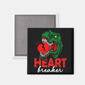 Aimant Anti Valentines Day Single Heart Breaker T Rex Di  (Recto/Verso)