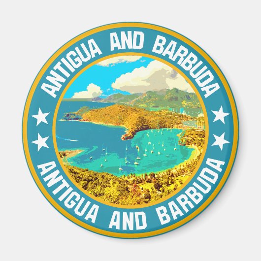 Aimant Antigua-et-Barbuda (Devant)
