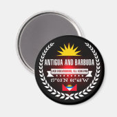 Aimant Antigua-et-Barbuda (Recto/Verso)