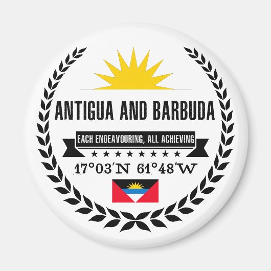 Aimant Antigua-et-Barbuda (Devant)