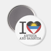 Aimant Antigua-et-Barbuda (Recto/Verso)