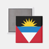 Aimant Antigua et Barbuda Flag (Recto/Verso)