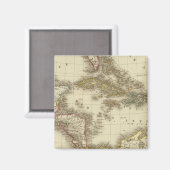 Aimant Antilles Amérique centrale (Recto/Verso)