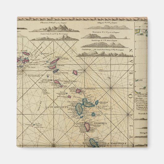 Aimant Antilles, îles Charibbee (Devant)