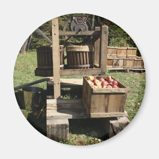 Aimant Antique Apple Cider Press (Devant)