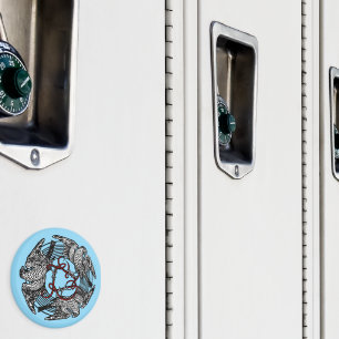 Aimant Antique Bookplate Trois Hawks William de Morgan