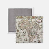 Aimant Antique carte du Vieux Monde de l'Afrique, c. 1 63 (Recto/Verso)