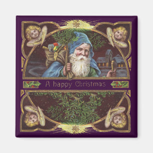 Aimant Antique de Noël des Père Noël Angels victoriens