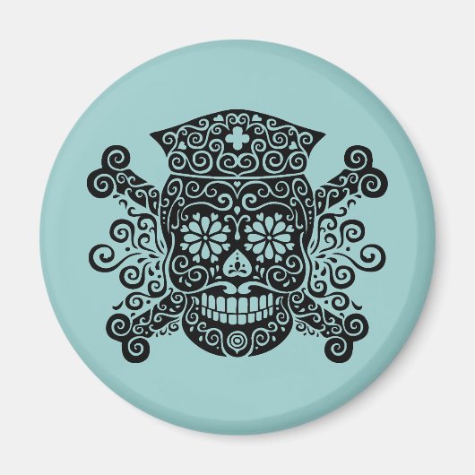 Aimant Antique infirmière pirate (Devant)