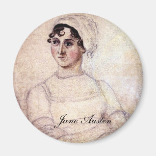 Aimant Antique Jane Austen Portrait