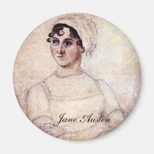 Aimant Antique Jane Austen Portrait (Devant)