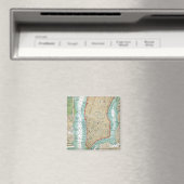Aimant Antique Map of Lower Manhattan and Central Park (In Situ (Lave-vaisselle))