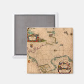 Aimant Antique vieille carte inspirée (1) (Recto/Verso)