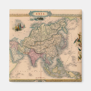 Aimant Antique vieille carte inspirée (11)