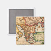 Aimant Antique vieille carte inspirée (2) (Recto/Verso)