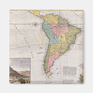 Aimant Antique vieille carte inspirée (8)