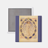 Aimant Antique Zodiaque céleste, Astrologie Vintage (Recto/Verso)