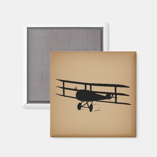 Aimant Antque Airplane Silhouette (Recto/Verso)
