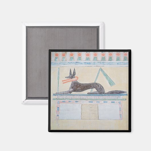 Aimant Anubis, dieu égyptien des morts (Recto/Verso)