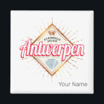 Aimant Anvers Flanders Belgique Souvenir Vintage rétro<br><div class="desc">Anvers en Flandre Royaume de Belgique concevoir un souvenir vintage pour les vacances et les vacances européennes. Art rétro d'Anvers en Belgique comme souvenir pour l'Europe et la Flandre. Anvers style de vie pour les routards urbains et les voyages de ville belges. Anvers en Flandre et en Belgique et les...</div>