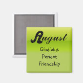 Aimant Août Anniversaire (Recto/Verso)