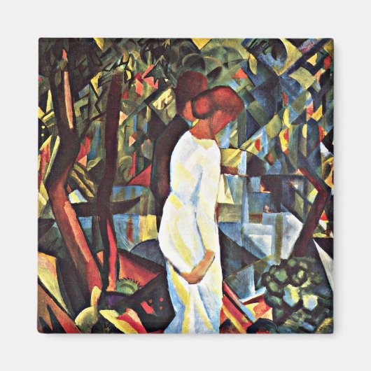 Aimant Août Macke : Couple in the Woods, 1912 (Devant)