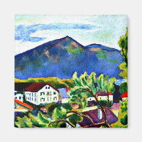 Août Macke - Paysage de printemps à Tegernsee
