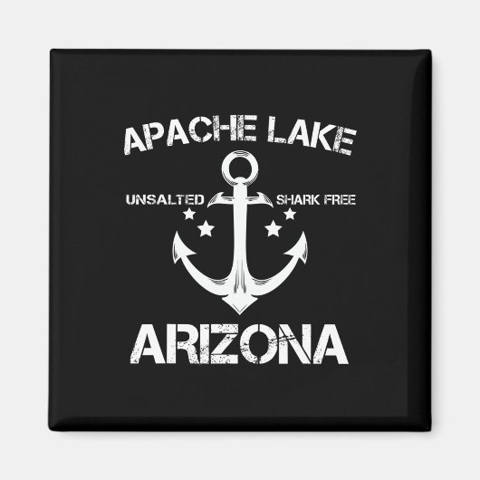 Aimant Apache Lake Arizona Drôle de pêche Camping été G (Devant)
