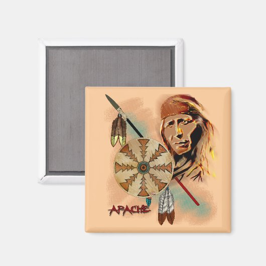Aimant Apache Warrior (Recto/Verso)