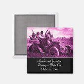 AIMANT APACHES ET GERONIMO CONDUISANT UNE VOITURE À MOTEU (Recto/Verso)